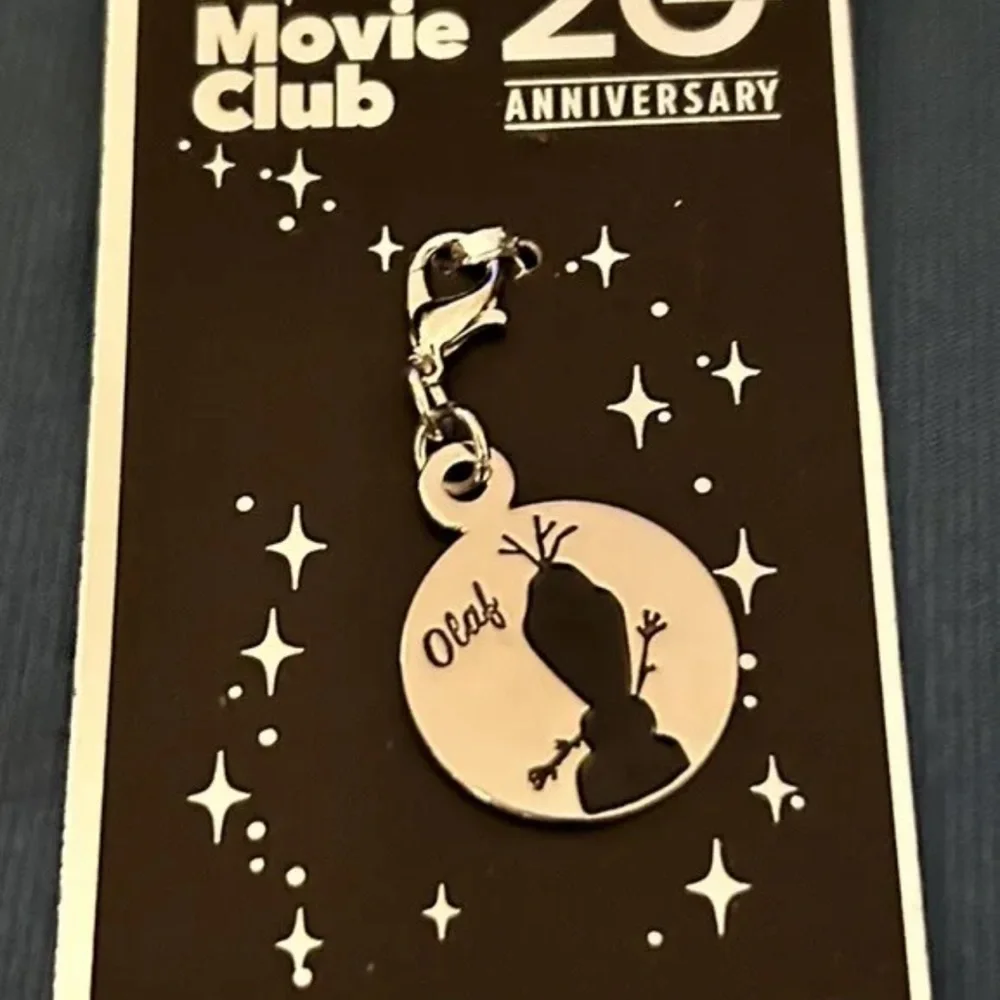 Disney Movie Club Charms Simba & Olaf 20th Anniversary Pendants 2021 2 Charms